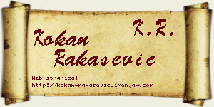 Kokan Rakašević vizit kartica